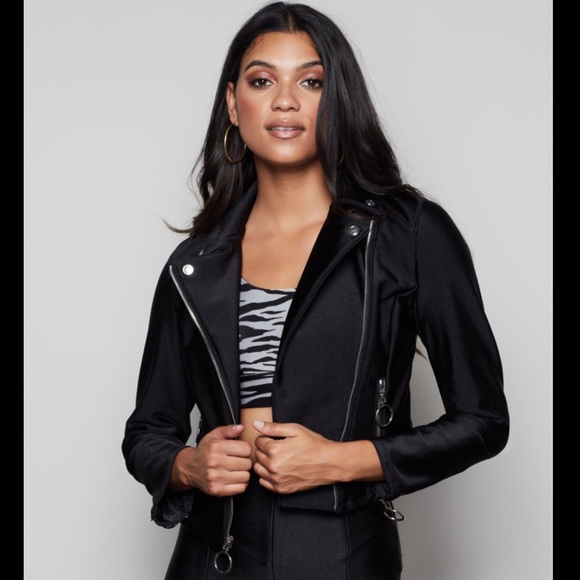 Good American Jackets & Blazers - Good American NEW Rebel Disco Moto Black Jacket
